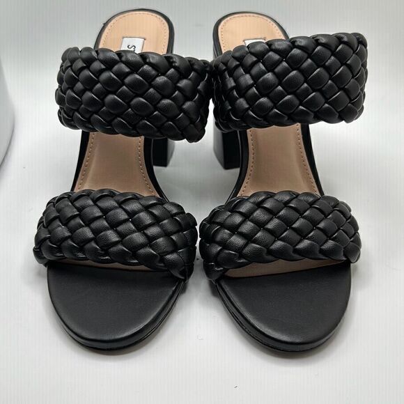 Steve Madden Women's Tielo Heeled Sandal 7.5 BLACK - Picture 2 of 7